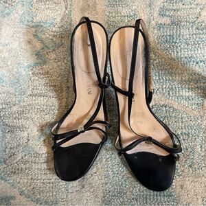 Emporio Armani Black Strappy Heels